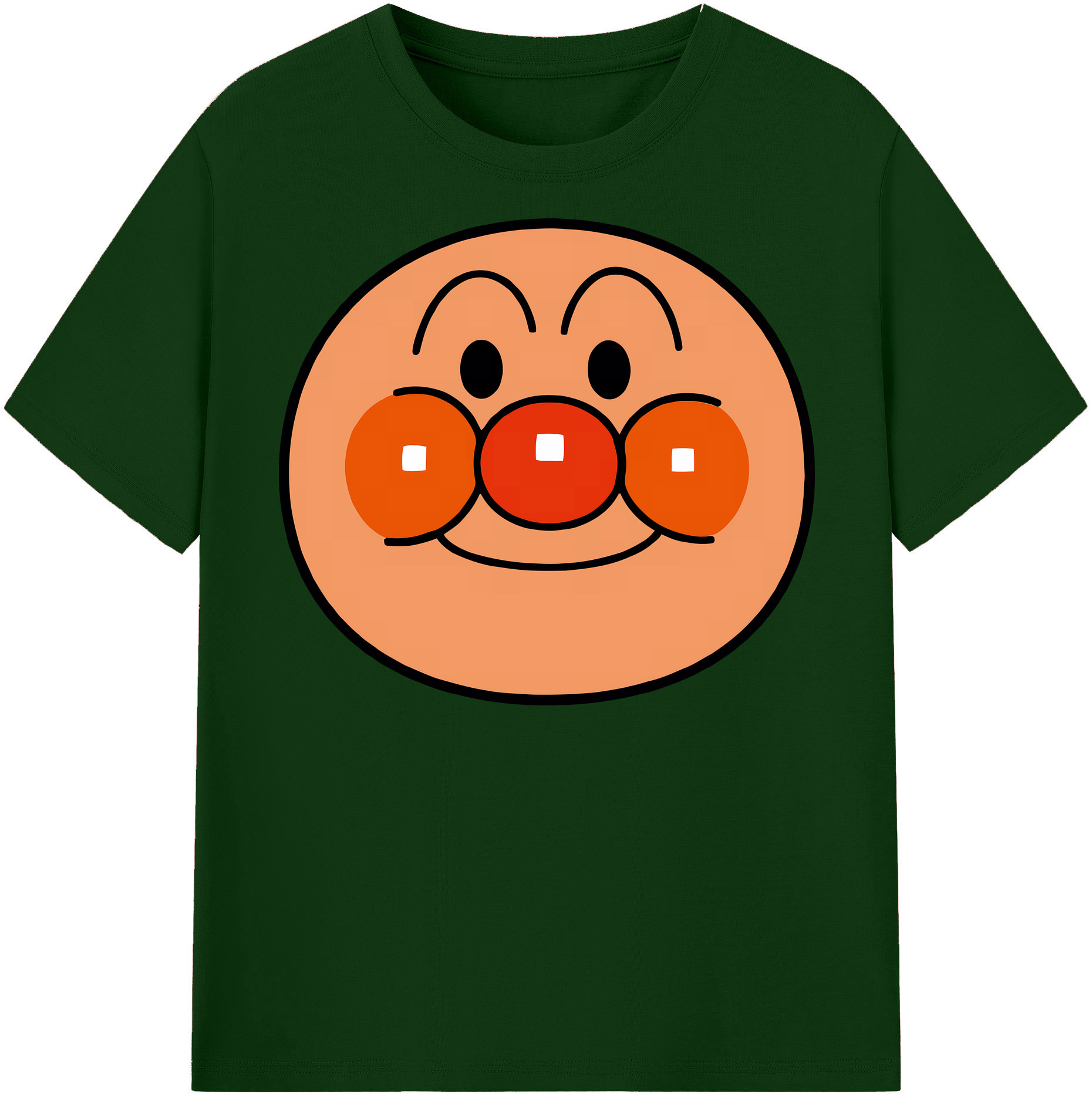 （画像用） アンパンマン Anpanman 綿100％半袖Tシャツ（フロントプリント）